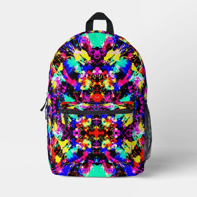Niedliche farbige Spritzer-Lackkarosse Bedruckter Rucksack (Vorderseite)