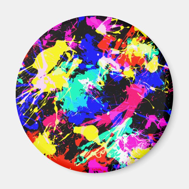 Niedliche farbige Spritzer-Lackkarosse Magnet (Vorne)