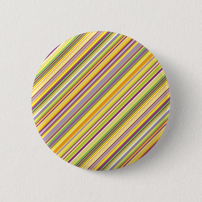 Niedliche, farbige Streifen Button (Vorderseite)