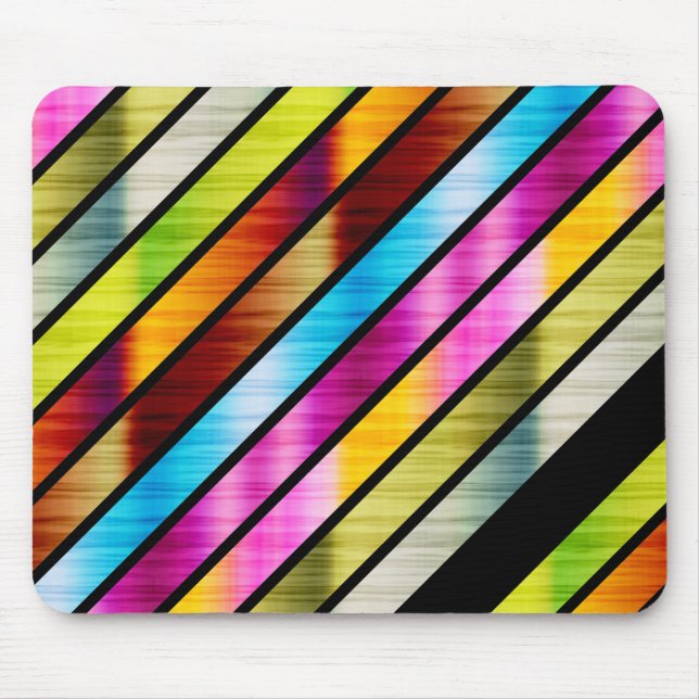 Niedliche, farbige Streifen Mousepad (Vorne)