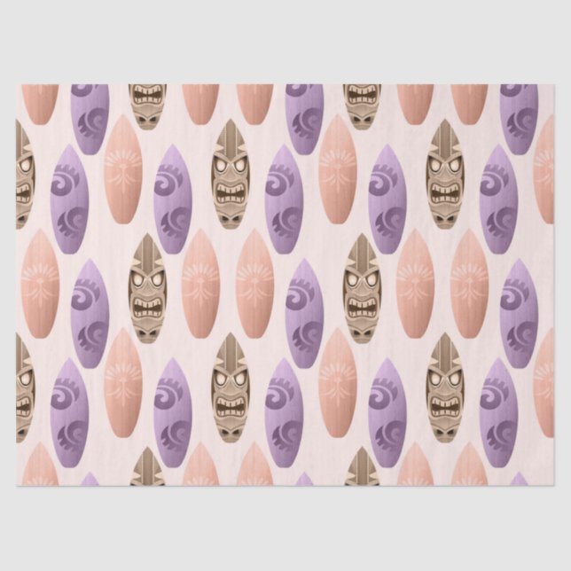 Niedliche Farbige Surfbretter - Deko Seidenpapier (Vorderseite)