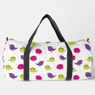Niedliche, farbige Vögel Duffle Bag