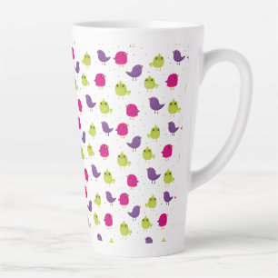 Niedliche, farbige Vögel Milchtasse