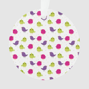Niedliche, farbige Vögel Ornament