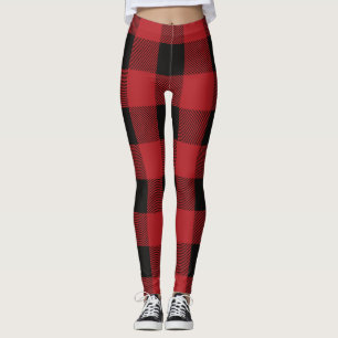 Niedliche Farbigkeit Kariert Leggings
