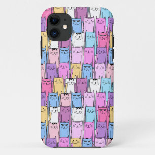 Niedliche Farbkatzen Case-Mate iPhone Hülle
