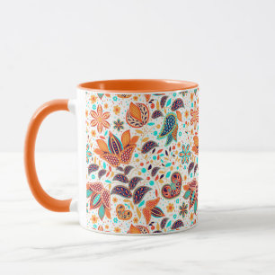 Niedliche Farbklassiker mit Blumenmuster Tasse