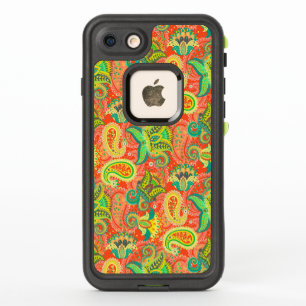 Niedliche, farblose, nahtlose Paisley-Muster