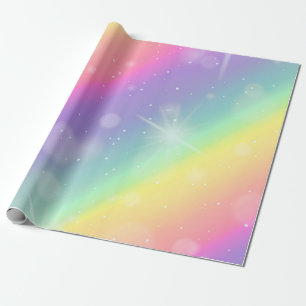Niedliche Farbmonogramm Geschenkpapier