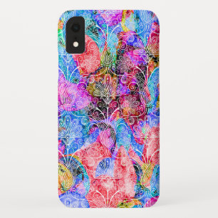 Niedliche Farbmuster aus weißer Blume Case-Mate iPhone Hülle