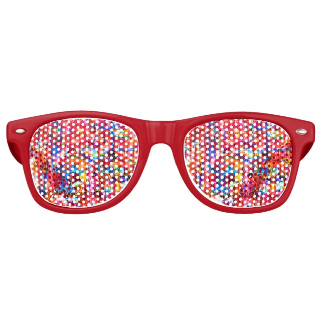 Niedliche Farbvielfalt abstrakte Wellen malen Sonnenbrille (Vorderseite)