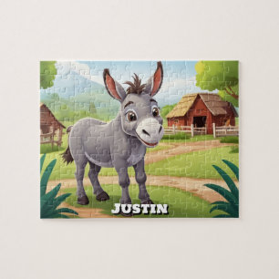 Niedliche Farm Donkey Personalisiert