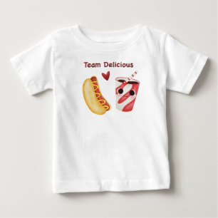 Niedliche Fast Food - Käwaii Junk Food Faces Baby T-shirt