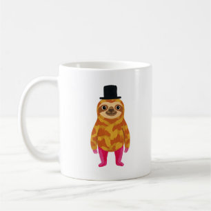 Niedliche Faultier-Tasse Lustige Volkskunst Kaffeetasse
