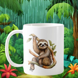 Niedliche Faultierfreunde hinzufügen Kaffeetasse