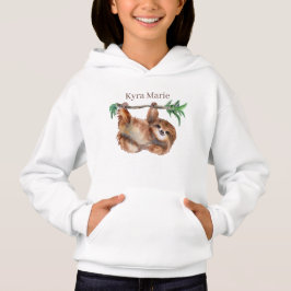 niedliche Faultierliebhaber Kinder geben Namen Hoodie