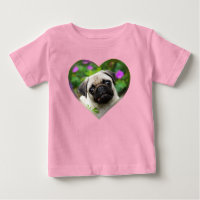 Niedliche Fawn farbige Mops Puppy Dog Face Pet Fot