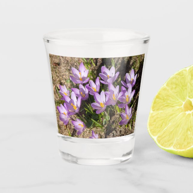 Niedliche Federhäkchen Schnapsglas (Vorderseite)