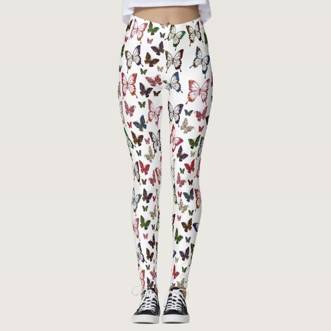 Niedliche Federkerngestaltung Leggings (Vorderseite)