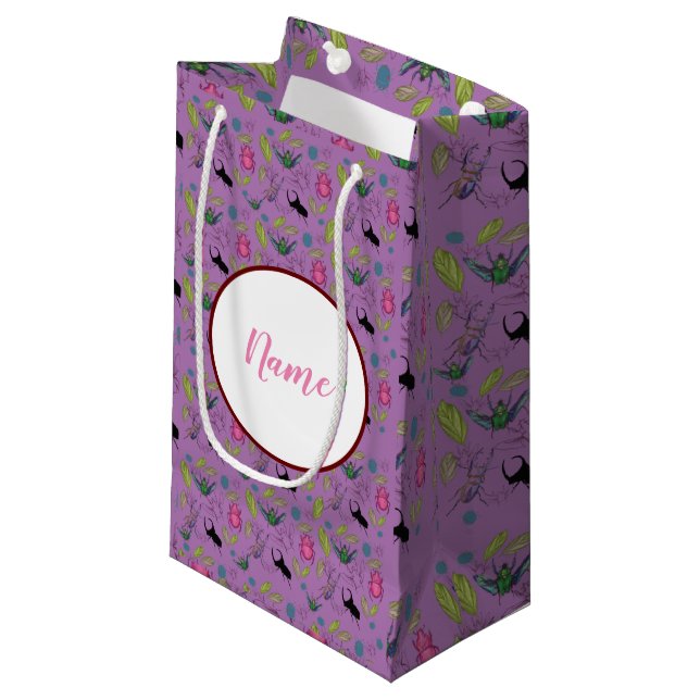 Niedliche Fehler Kleine Geschenktüte (Vorderseite Schrägansicht)