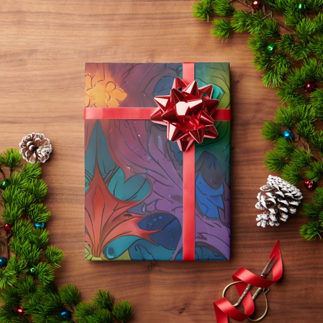 Niedliche Feiertage Geschenkpapier (Feiertagsgeschenk)