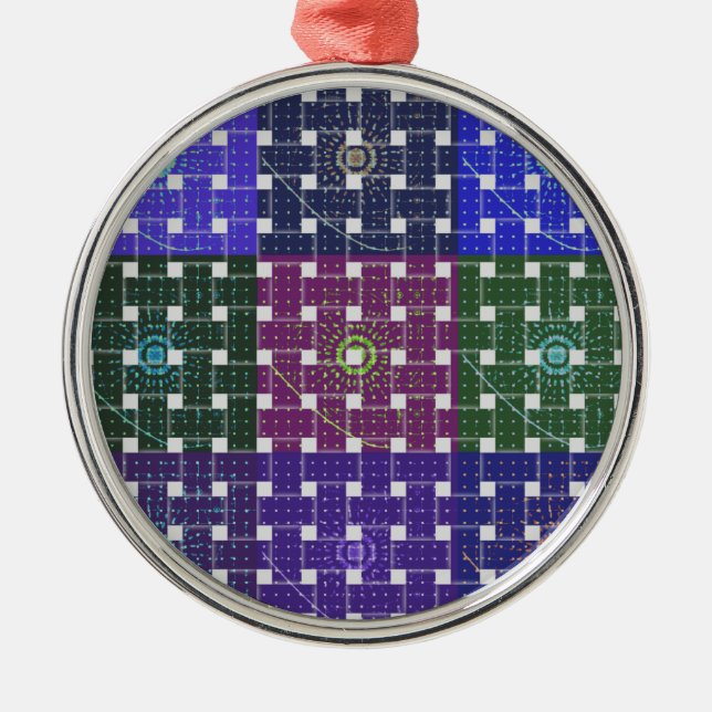 niedliche Felder Ornament Aus Metall (Vorne)