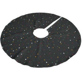 Niedliche Festivals Moderne farbenfrohe Glitzern G Polyester Weihnachtsbaumdecke