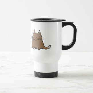 Niedliche fette kleine Chubby Kitty-Katze Reisebecher