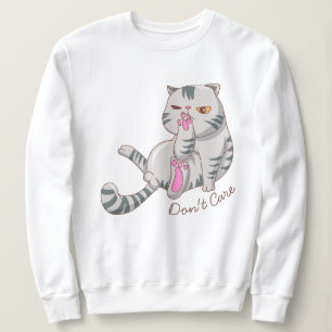 Niedliche Fettkatze Sweatshirt