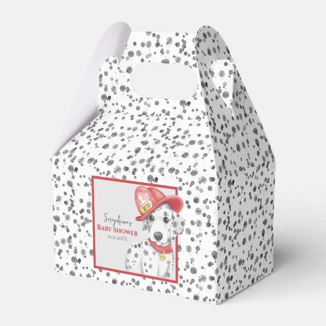 Niedliche Feuerwehrdusche Dalmatiner Geschenkschachtel (Vorderseite)