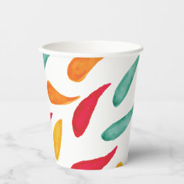 Niedliche Fiesta Geburtstagspapier-Cups Pappbecher