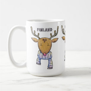 Niedliche finnische Rentierfisch-Tasse Kaffeetasse