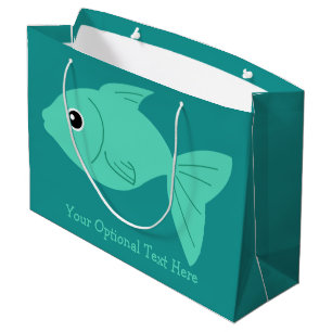 Niedliche Fisch-Taschentasche Große Geschenktüte