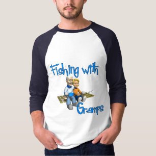 Niedliche Fischerei mit Gräben T-Shirt