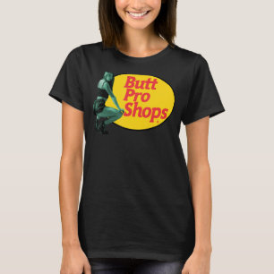 Niedliche Fischerei Twerking Girl Hintern Pro Shop T-Shirt
