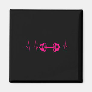Niedliche Fitness Lover Gym Workout Heartbeat Desi Magnet