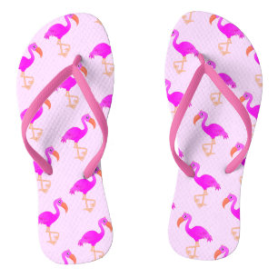 Niedliche Flamingos - glücklich Flip Flops