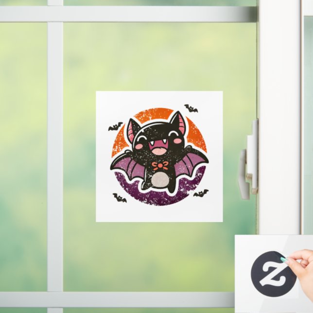 Niedliche Fledermaus Fensteraufkleber (Zuhause)