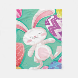 Niedliche Fleece-Decke Osterhasewatercolor-  Fleecedecke