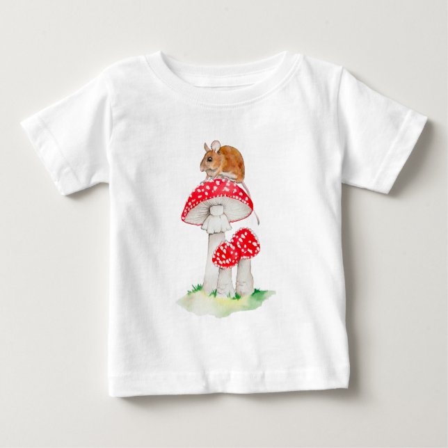 Niedliche Fliegenmaus Baby T-shirt (Vorderseite)