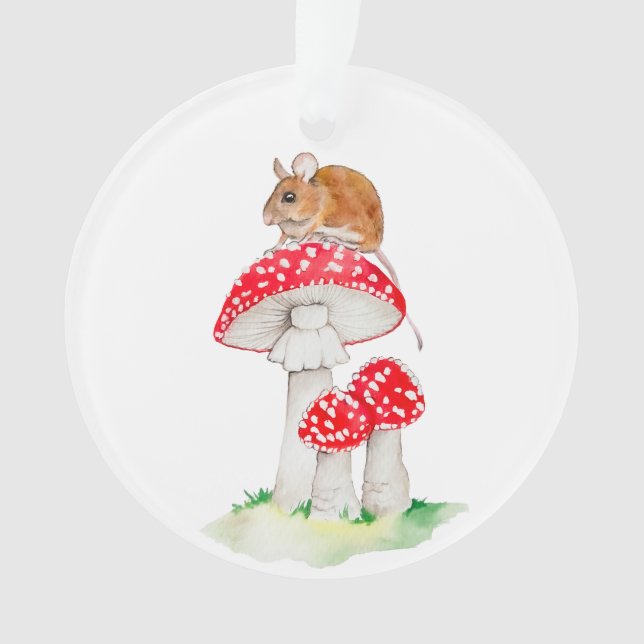 Niedliche Fliegenmaus Ornament (Vorderseite)