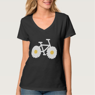 Niedliche florale Blume Rad Bicycle Nature T-Shirt