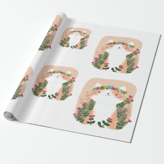 Niedliche Florkatze Geschenkpapier