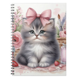 NIEDLICHE FLÜFFENKÜCHE MIT BOWS & BLUME NOTIZBLOCK