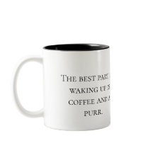 Niedliche Fluffy Cat in Coffee Cup - Tasse Design