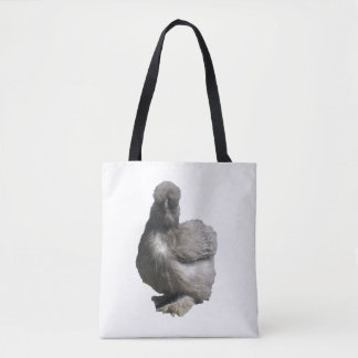Niedliche Fluffy Seltene Rasse Blue Silkie Chicken Tasche