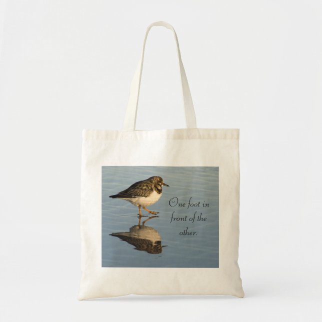 Niedliche Flussuferläufer-Vogel-Taschen-Tasche Tragetasche (Vorne)