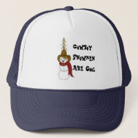 Niedliche Folk Art Cowboy Snowman