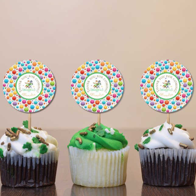 Niedliche Forest Foxes tanzen Charleston Green Gin Runder Aufkleber (Von Creator hochgeladen)