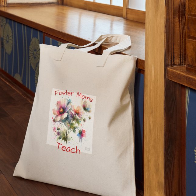 Niedliche Foster-Mamas unterrichten Tragetasche ( hi, I wanted to created something to honor foster parents, personalize)